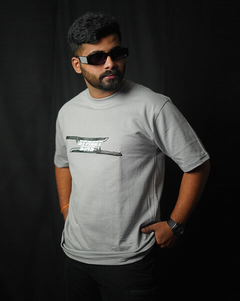 KATANA & CHAOS – Soshiro-Inspired Oversized Puff Print Tee