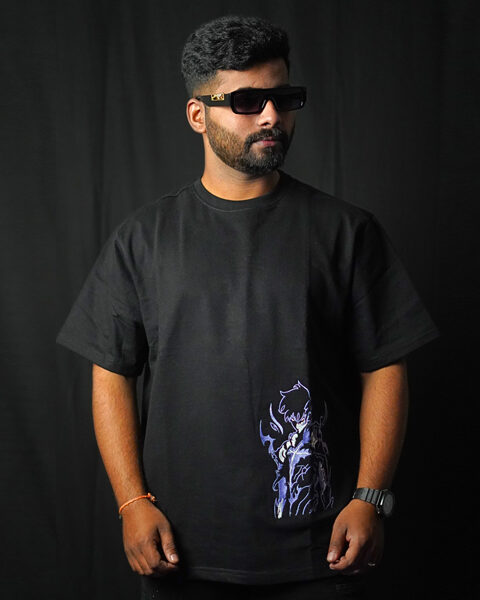 SOLO – Shadow Monarch Oversized Embroidered Tee